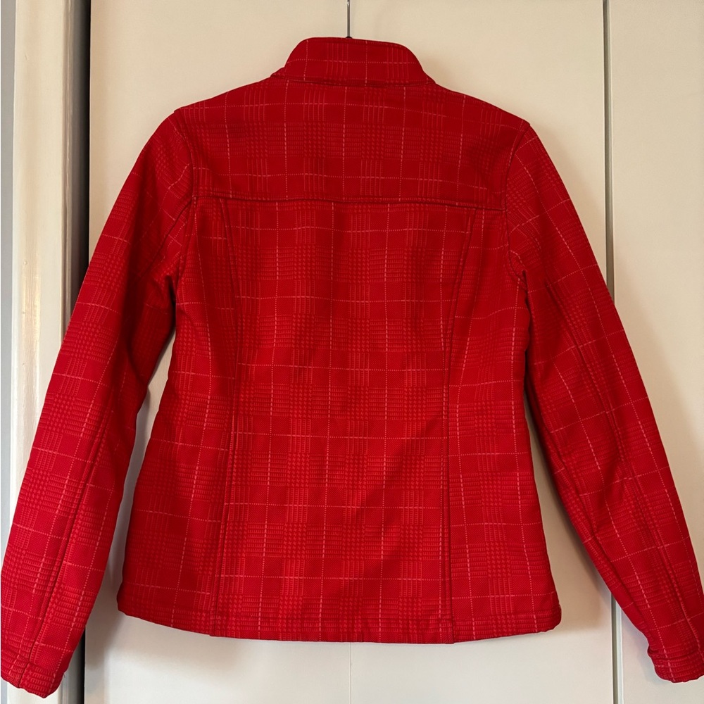 CB Sport Women’s Plaid Ski Jacket Small Red Insulated Winter Snow Coat - Picture 2 of 8
